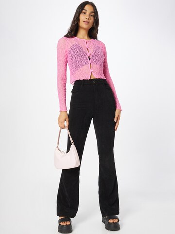 Nasty Gal Flared Trousers in Black