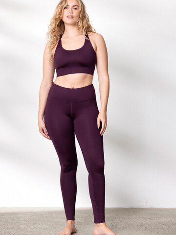 Hey Honey Skinny Leggings 'Unicolor' in Rot: Vorderseite