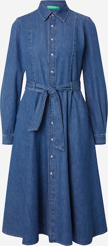 UNITED COLORS OF BENETTON Shirt Dress in Blue: front