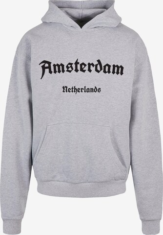 Merchcode Sweatshirt 'Amsterdam' in Grey: front