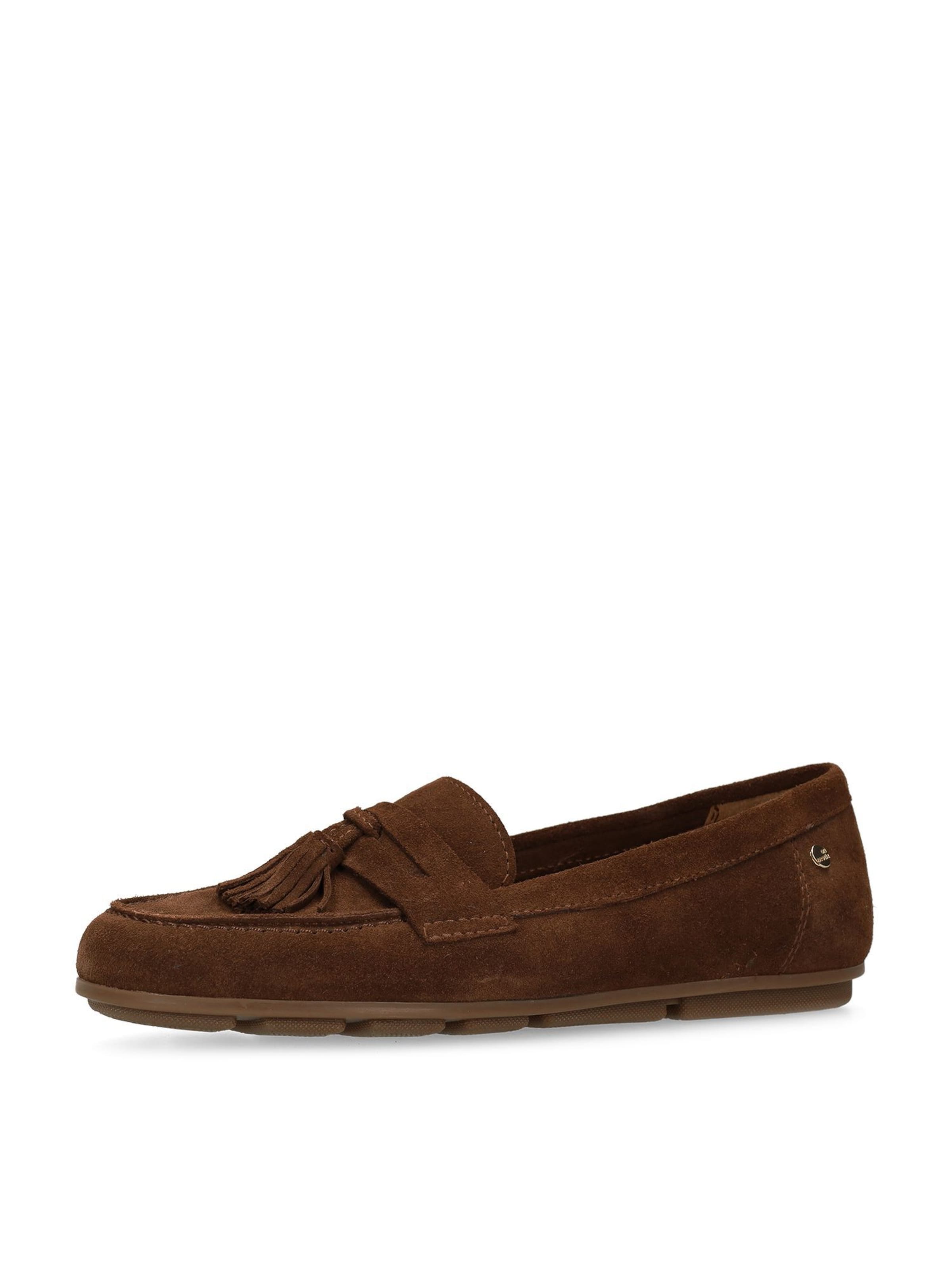 Mocassin no stress en marron : devant