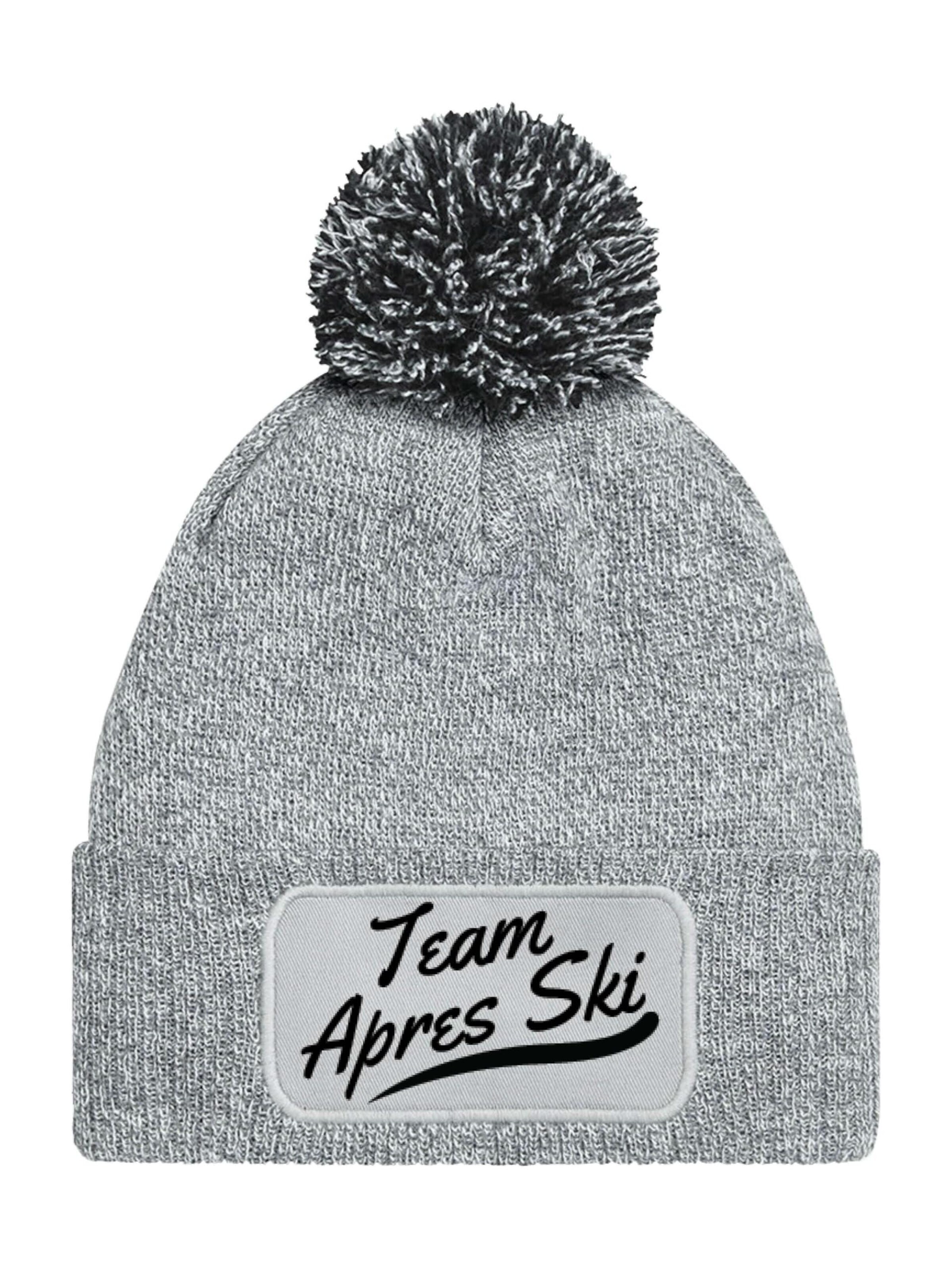 Youth Designz Beanie 'Team Après-Ski' in Grey: front