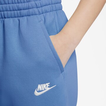 Nike Sportswear Zúžený Kalhoty 'CLUB FLEECE' – modrá