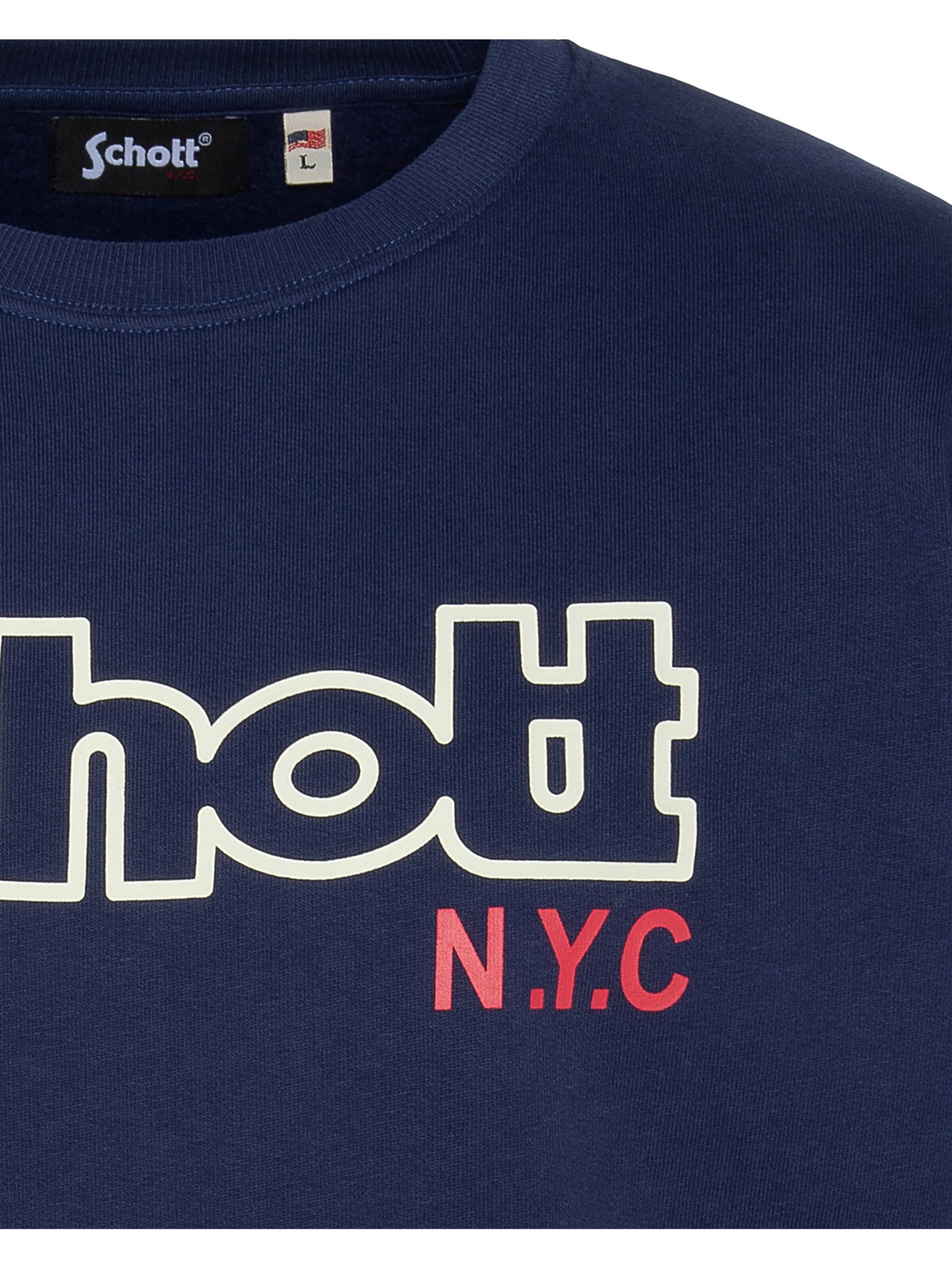 Sweat-shirt Schott NYC en bleu