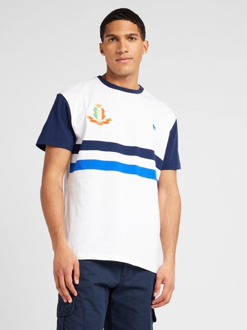 T-Shirt Polo Ralph Lauren en blanc : devant