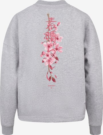 Sweat-shirt 'Kirschblüte Japan' F4NT4STIC en gris
