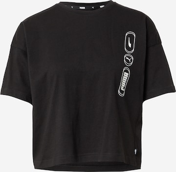 T-shirt PUMA en noir : devant