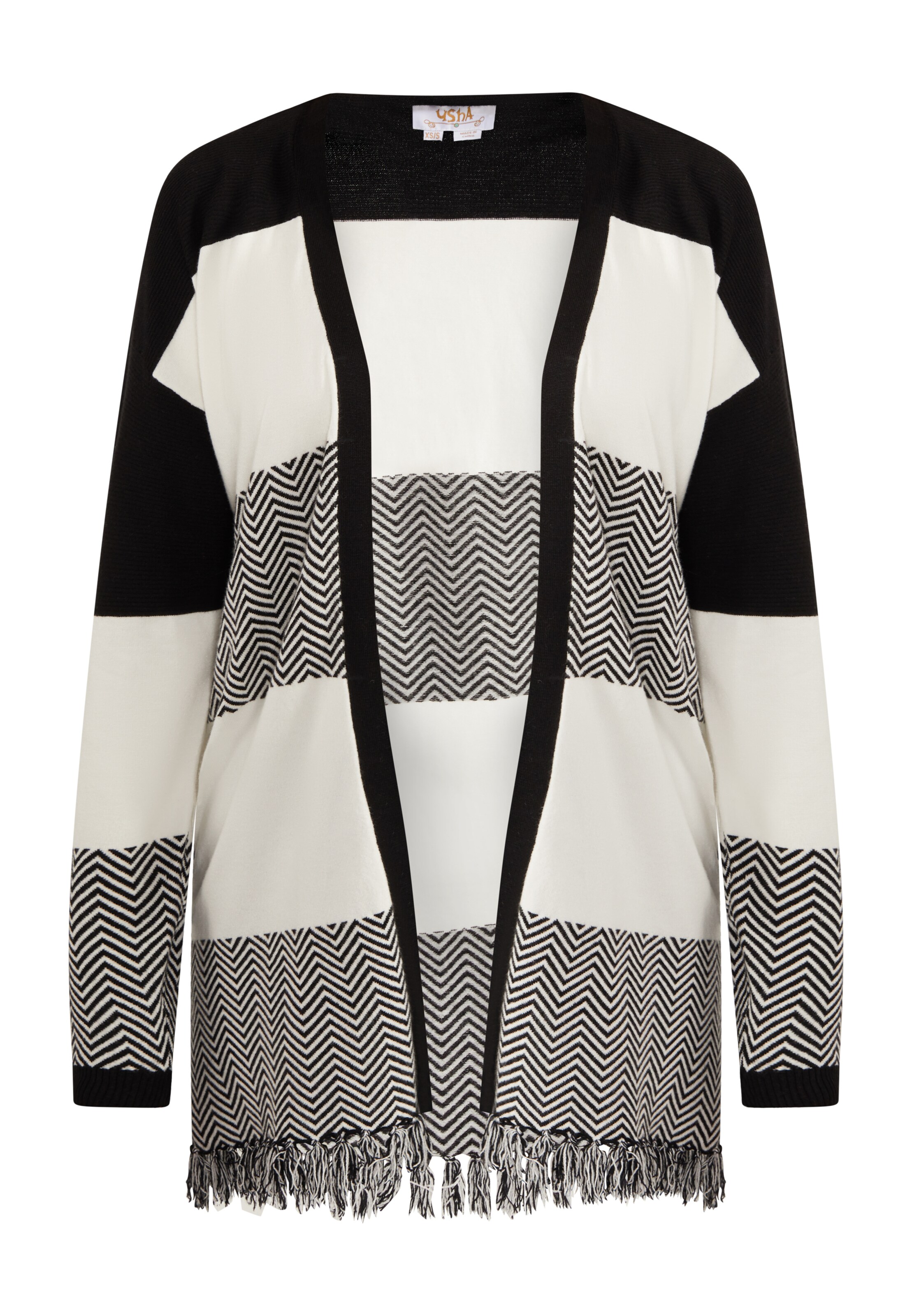 usha FESTIVAL Cardigan i sort: forside