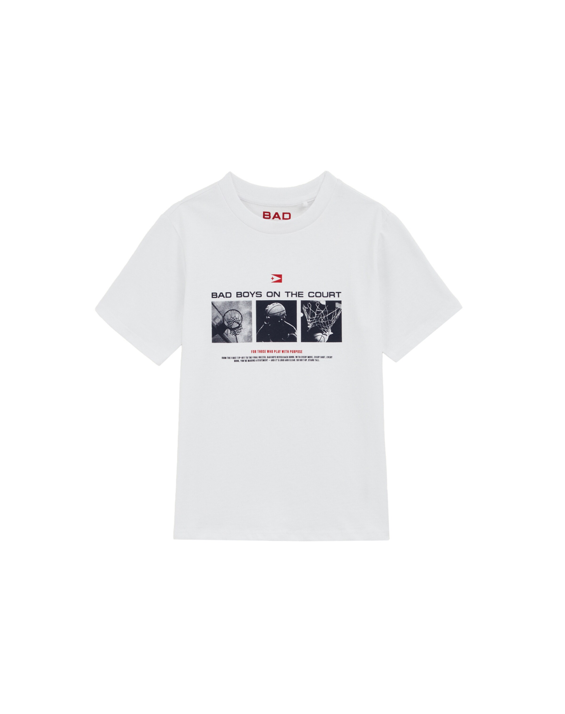 WE Fashion Тениска в бяло: отпред