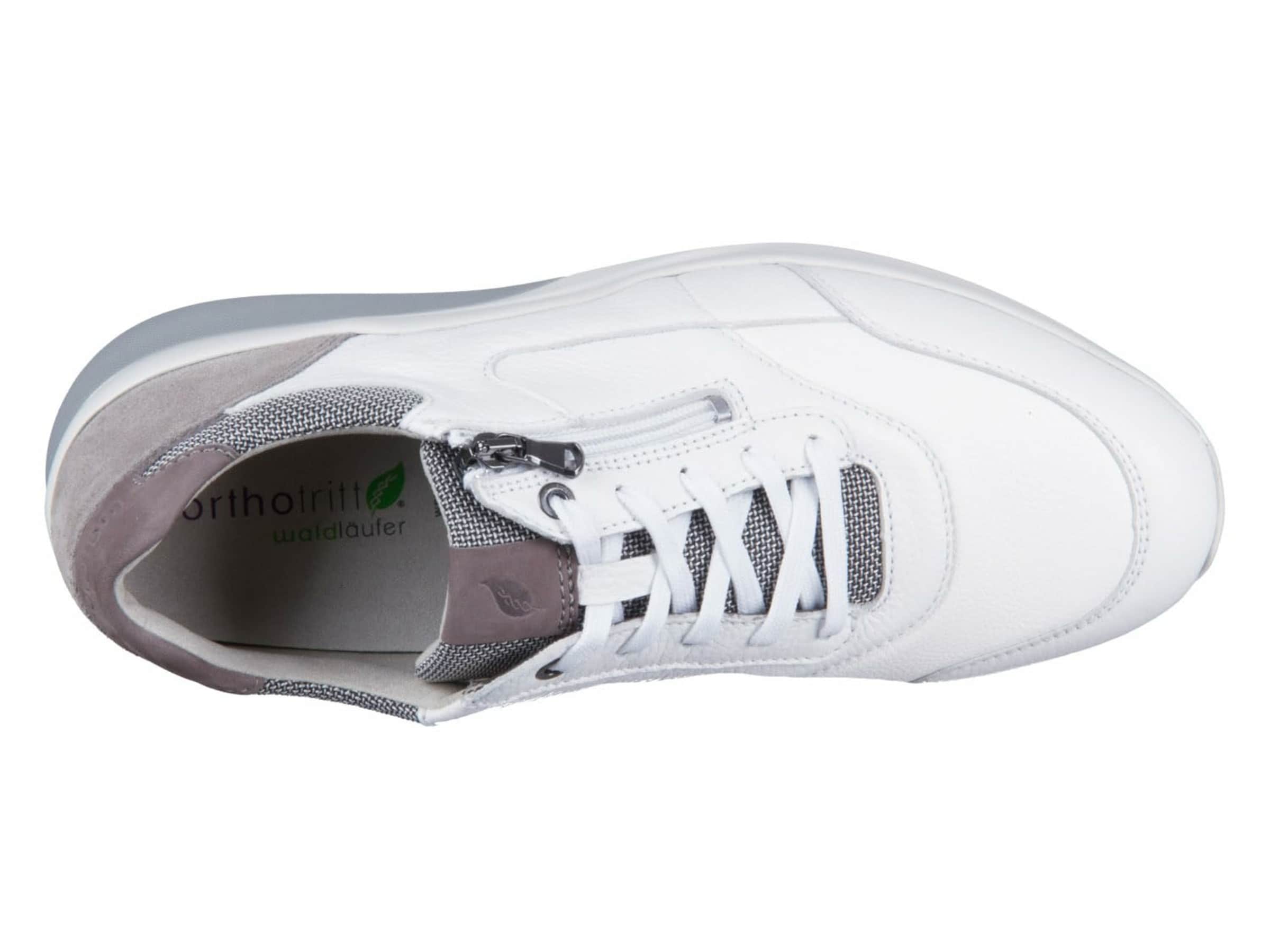 WALDLÄUFER Platform trainers in White