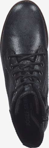 JOSEF SEIBEL Lace-Up Ankle Boots in Black