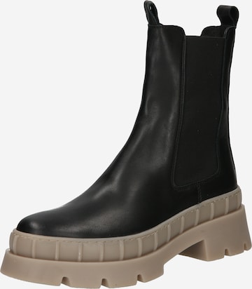 PS Poelman Chelsea Boots in Black: front