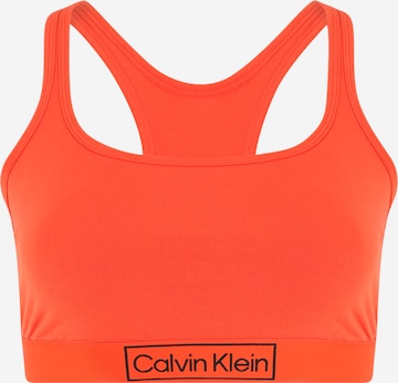 Calvin Klein Underwear PlusBustier Grudnjak - narančasta boja: prednji dio