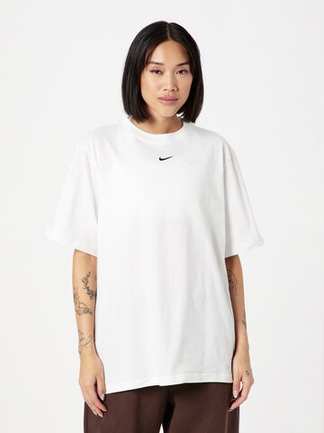 Nike Sportswear - Camisa 'Essentials' em branco: frente