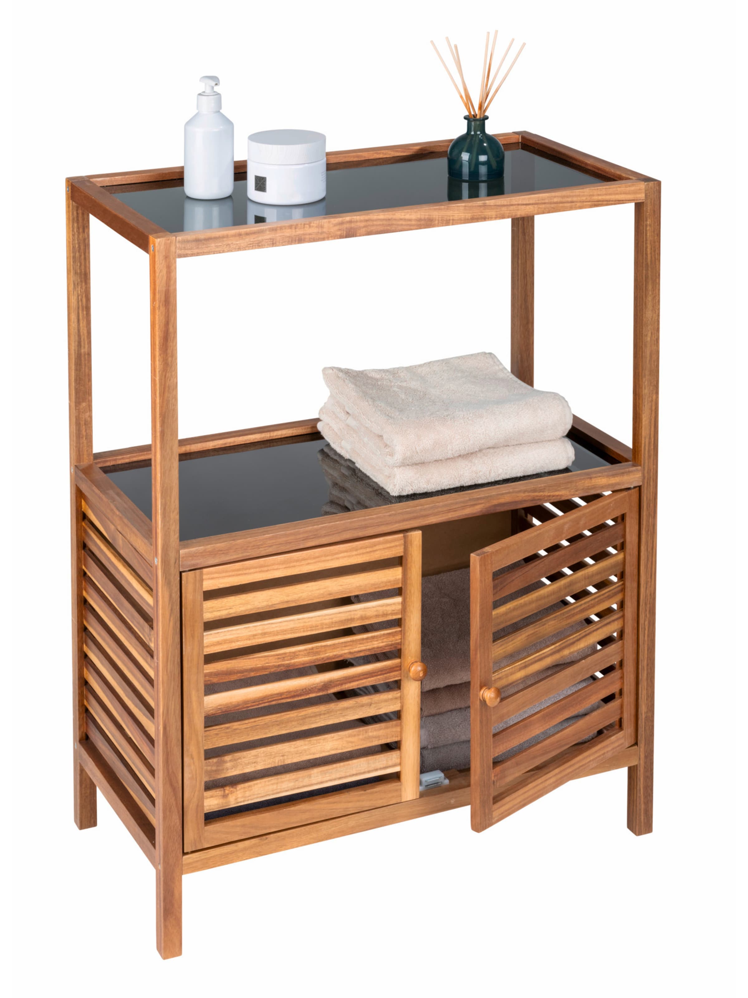 Wenko Shelf in Brown: front