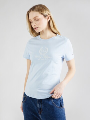 T-shirt TOMMY HILFIGER en bleu : devant