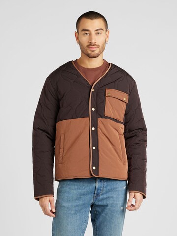 TOPMAN Between-Season Jacket in Brown: front