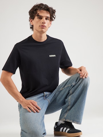 Tricou 'S-YOSE' de la NAPAPIJRI pe negru