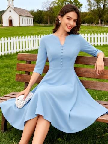 Zapaka Cocktail Dress in Blue