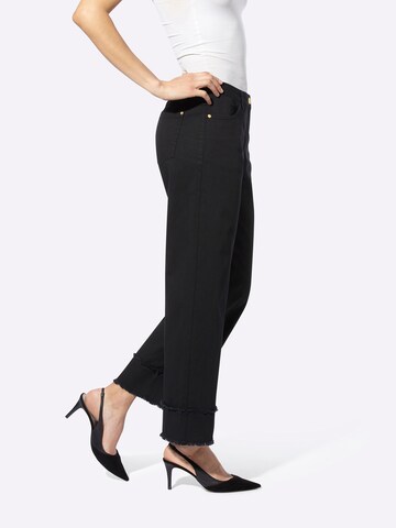 Wide leg Jeans di heine in nero