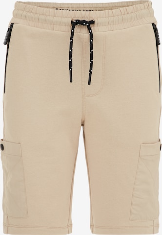 Coupe slim Pantalon WE Fashion en beige : devant