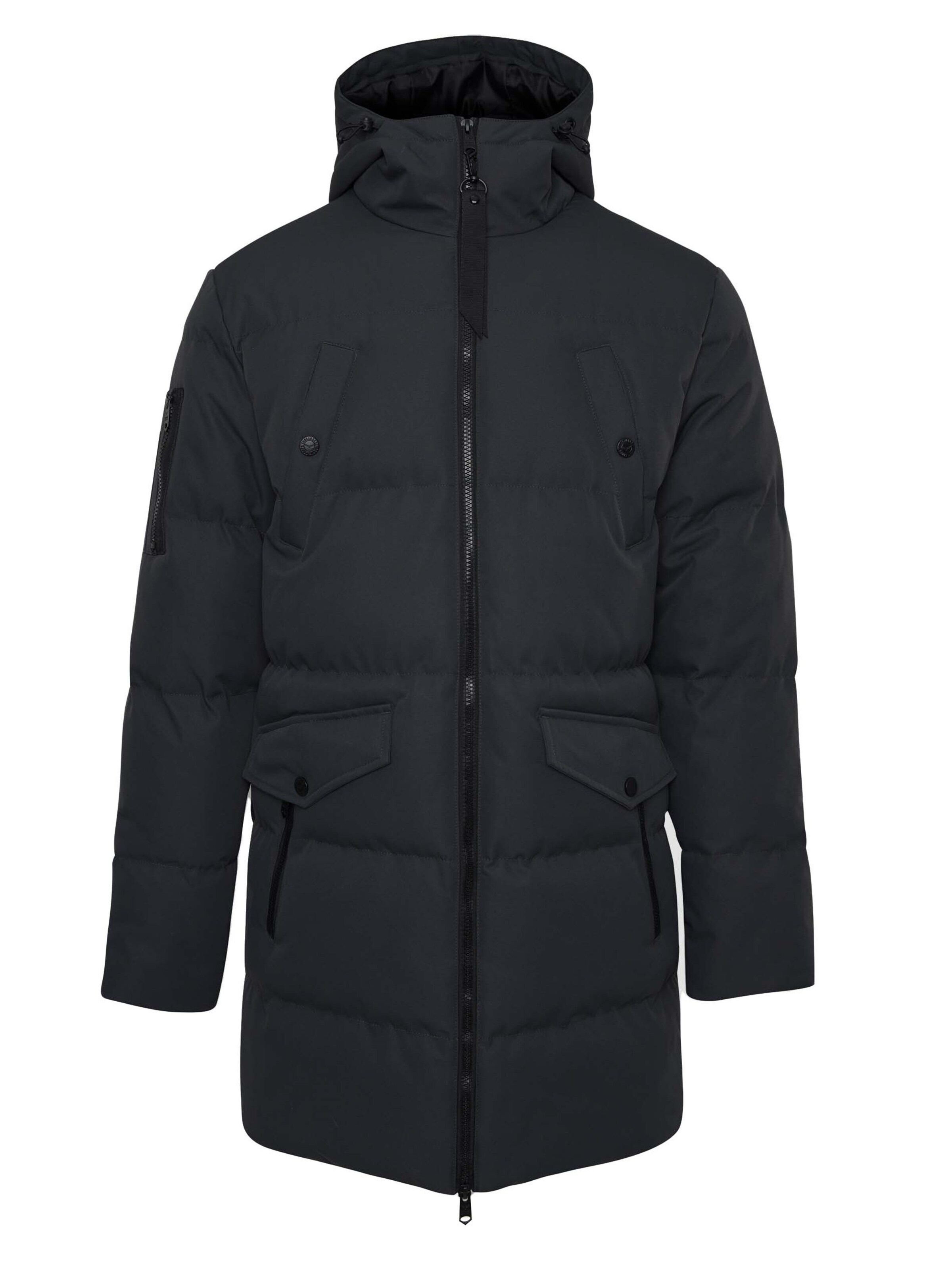 Threadbare Winterjas 'Tingley' in Zwart 