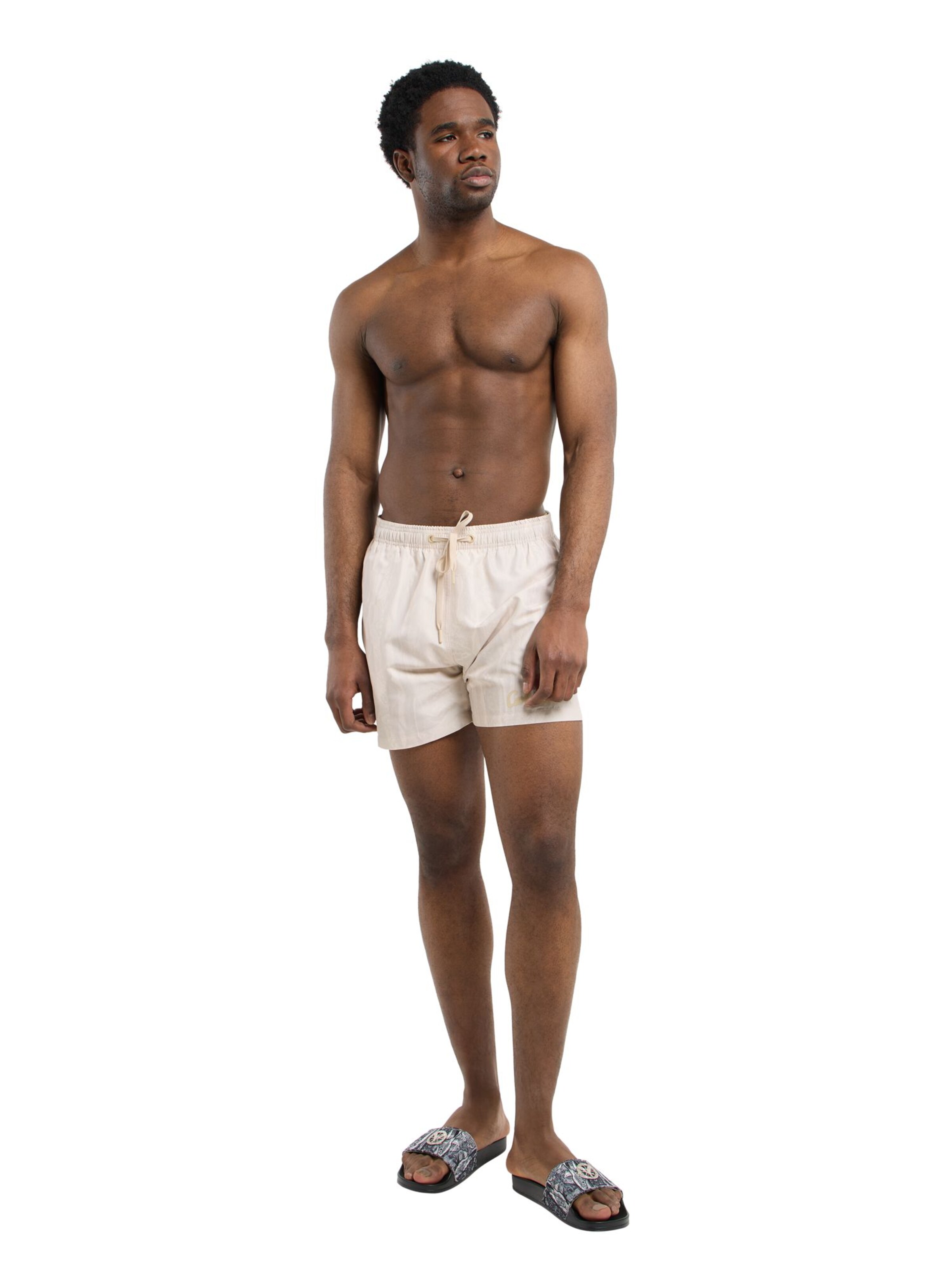 Carlo Colucci Zwemshorts 'Fedel' in Beige