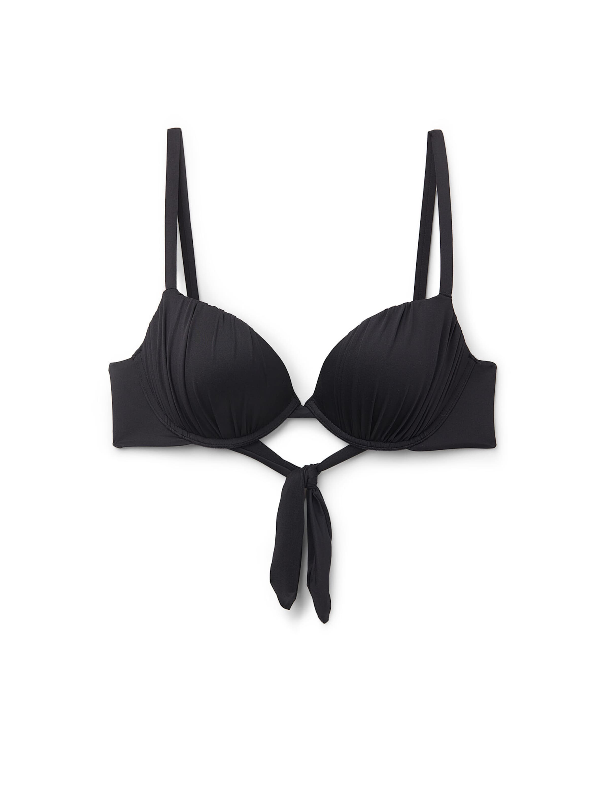 Tezenis T-shirt Bikini Top in Black: front