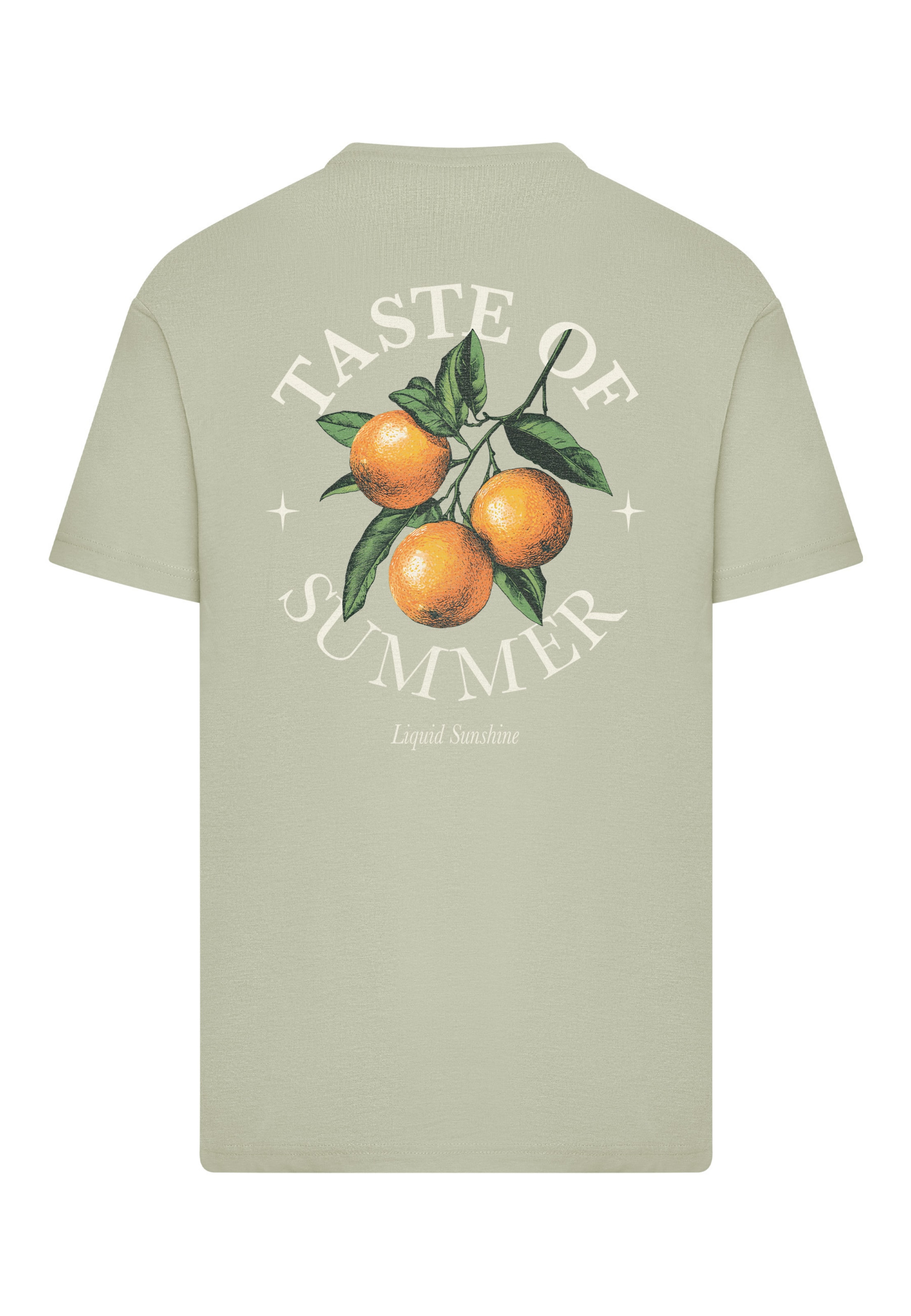 žalia Mister Tee Marškinėliai 'Taste Of Summer Oranges'