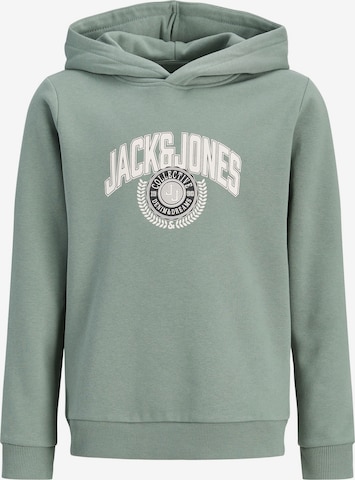 Jack & Jones Junior Sweatshirt 'JJCollegey' in Grün: Vorderseite