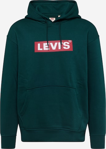 LEVI'S ® Mikina 'Relaxed Graphic Hoodie' – zelená: přední strana