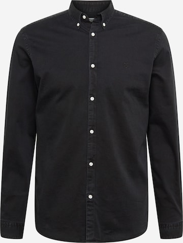 JACK & JONES Skjorte 'JPRBLALOGO' i svart: forside