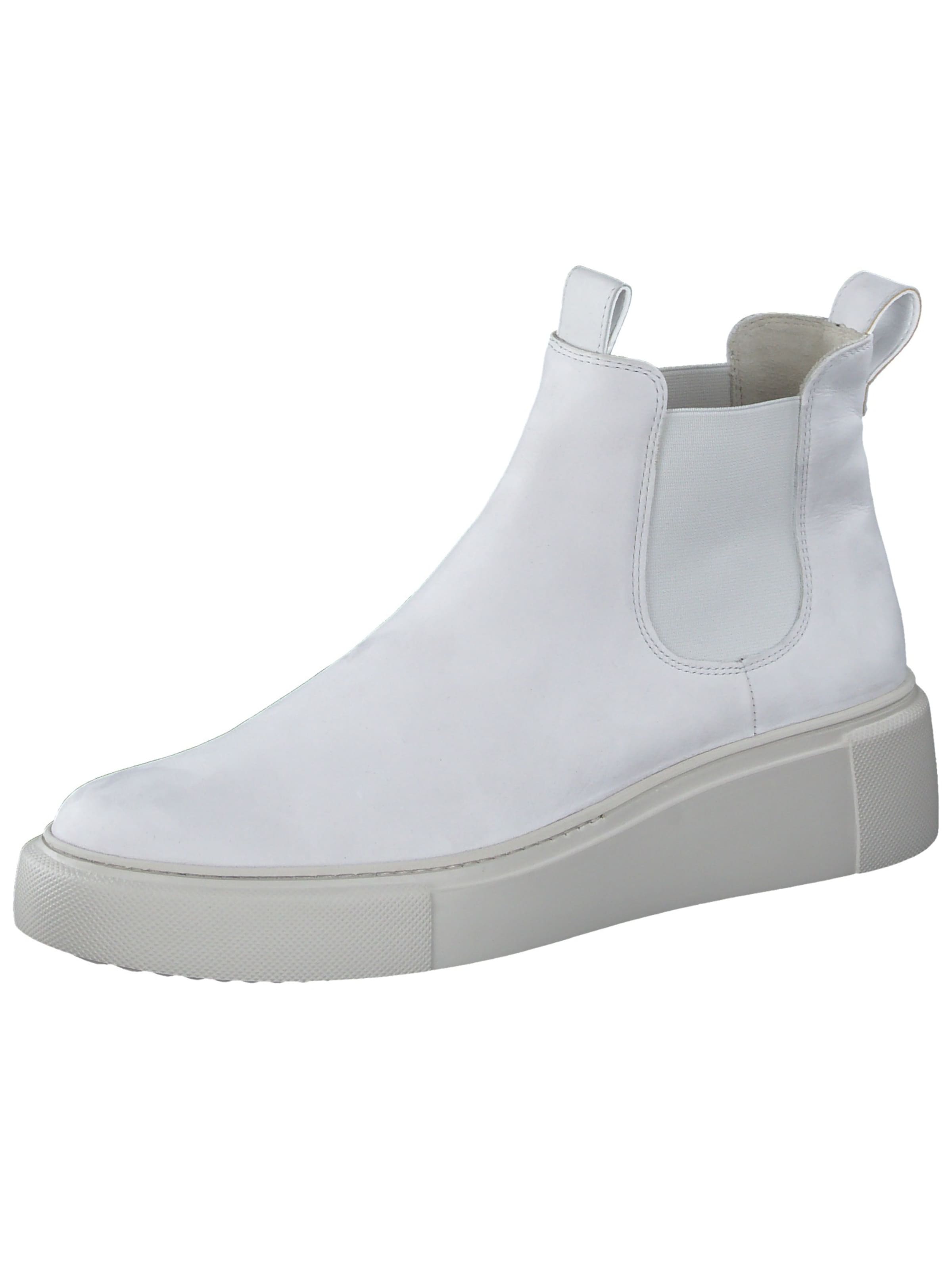 Paul Green Chelsea boots in Wit: voorkant
