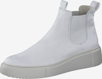 Paul Green Chelsea boots in Wit: voorkant