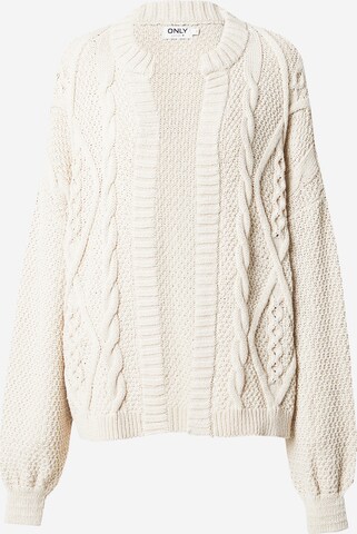 Cardigan 'ANNIKA' ONLY en beige : devant