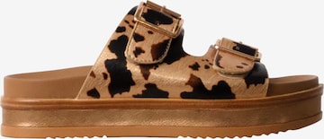 The Divine Factory Pantolette in Beige: Vorderseite