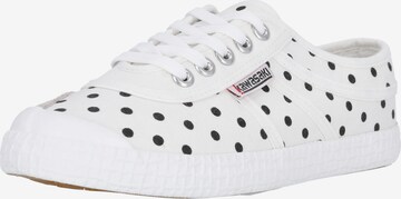 KAWASAKI Sneakers laag 'Polka' in Wit: voorkant