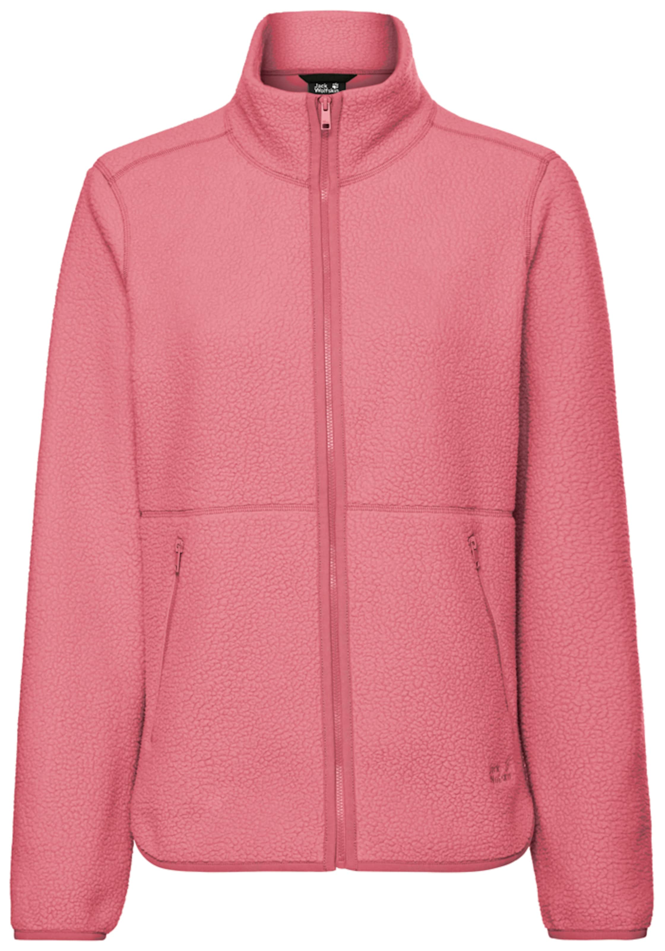 JACK WOLFSKIN Funktionsfleecejacke 'Lite Curl' in Pink: Vorderseite