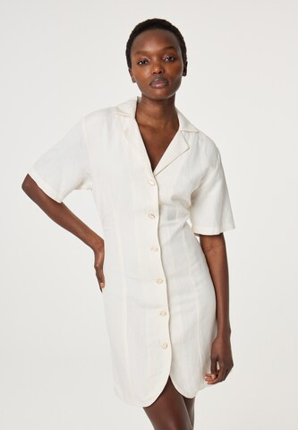 Fabienne Chapot Blousejurk in Beige: voorkant