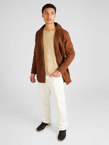 Manteau mi-saison BRAVE SOUL en marron