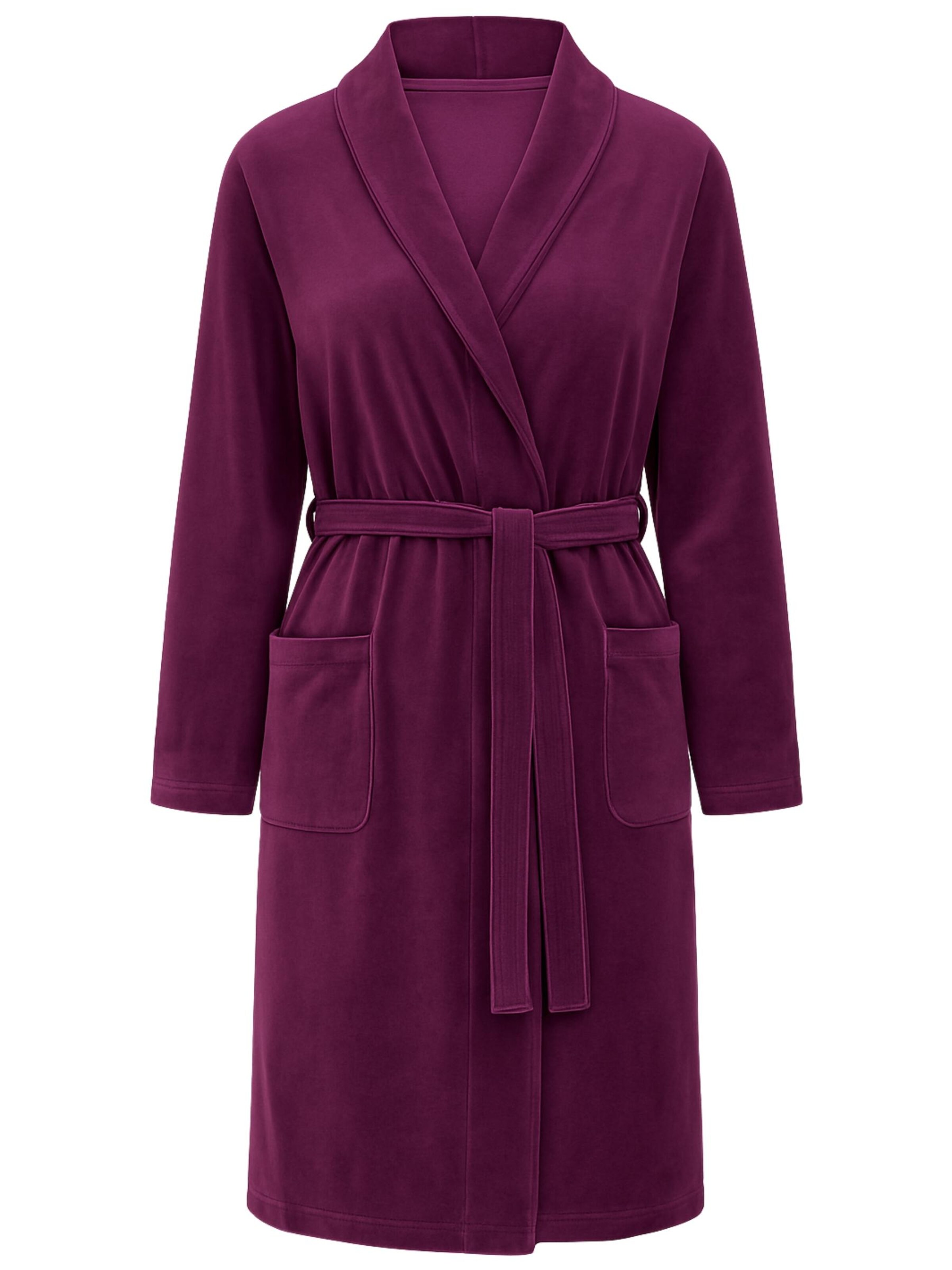 Vivisence Bademantel lang '5022'‌‌‌‌‌‌‌ in Lila: Vorderseite