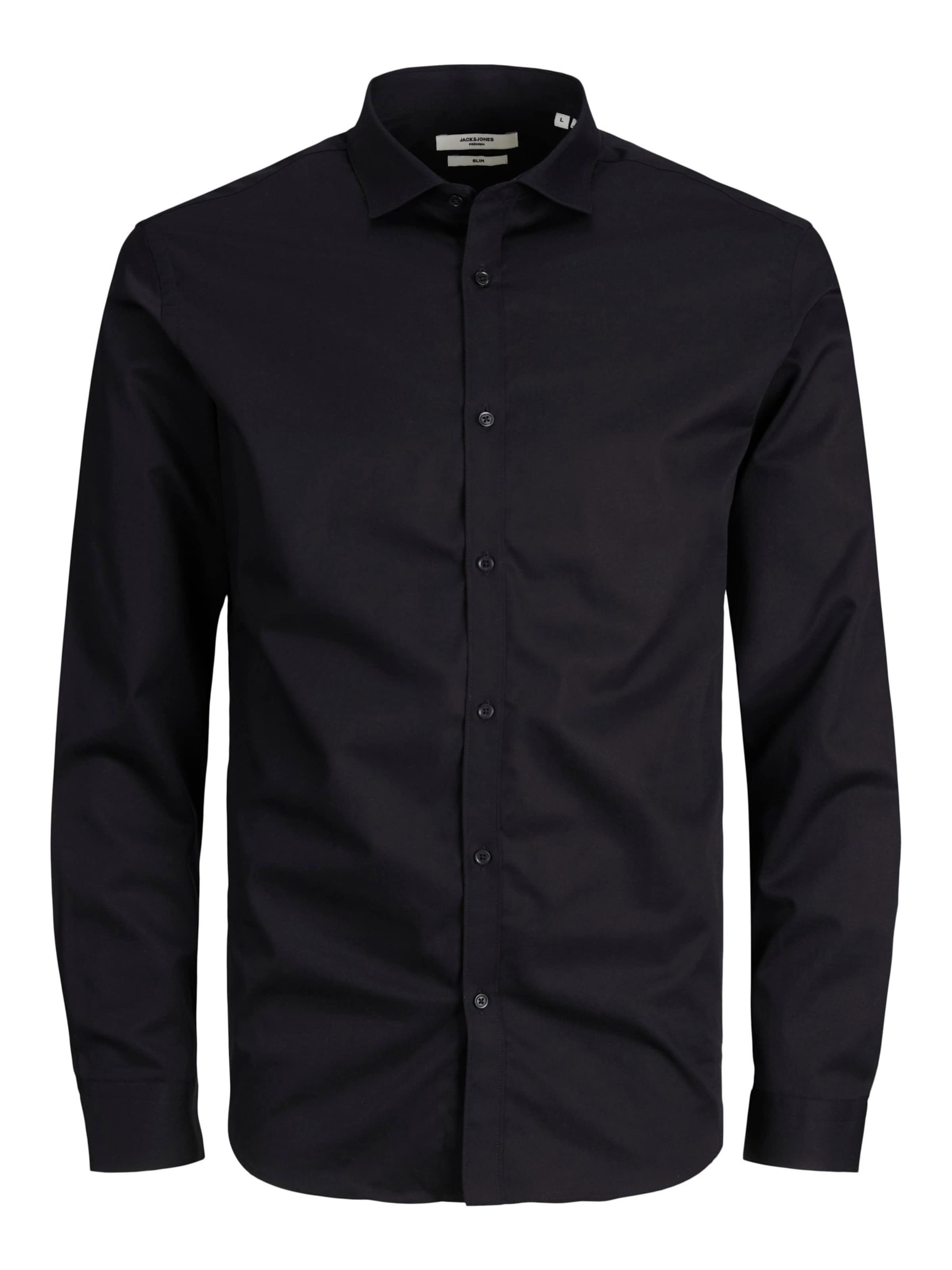 Jack & Jones Plus Skjorte 'JPRBLACARDIFF' i sort: forside
