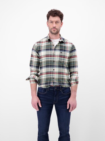 LERROS Regular fit Button Up Shirt in Green: front