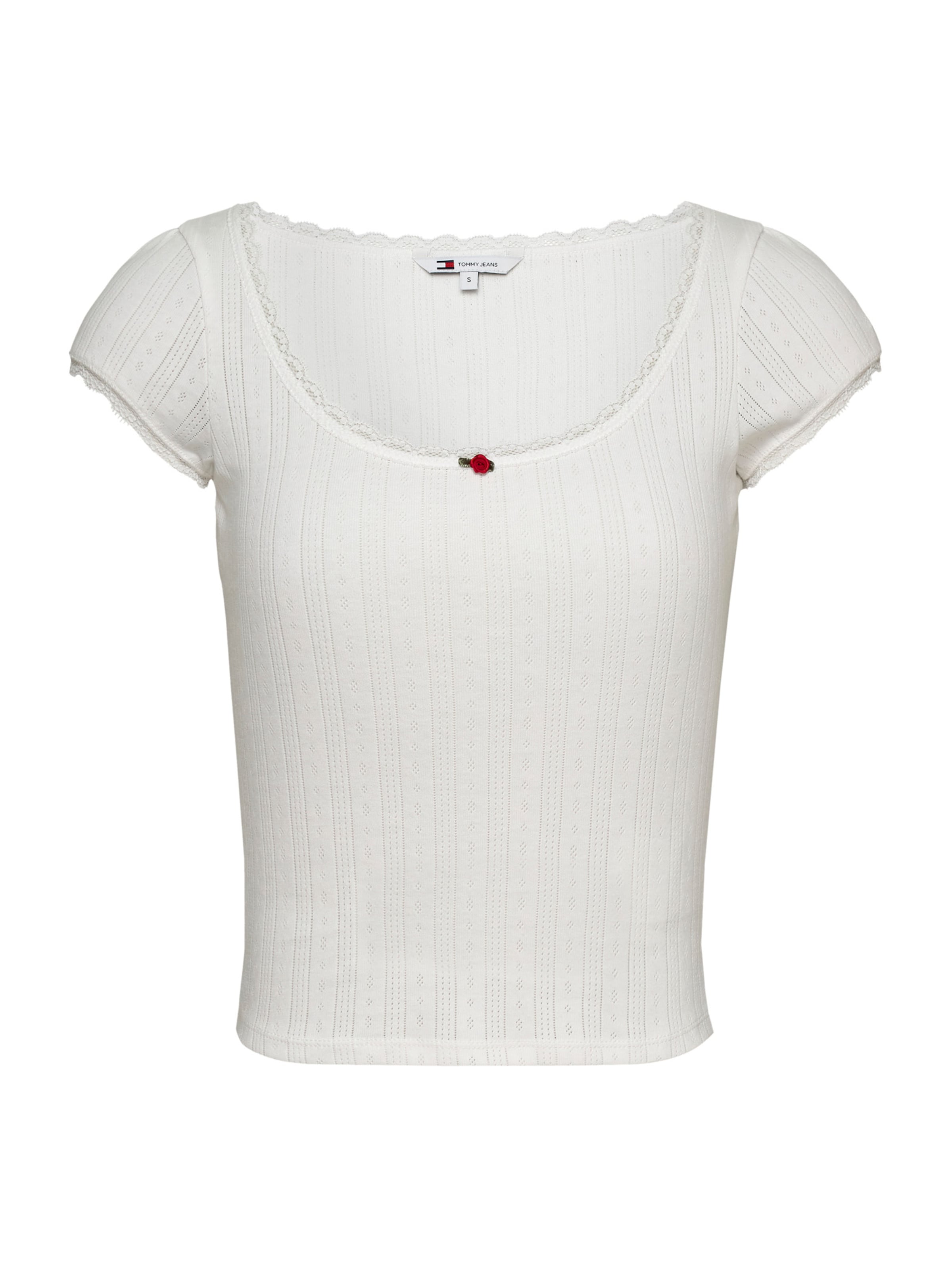 Tommy Jeans Shirt in White: front