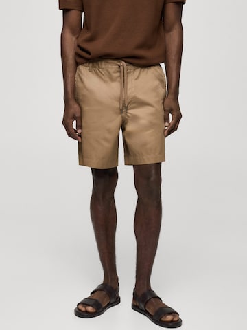 MANGO MAN Normální Kalhoty 'Rey' – béžová: přední strana