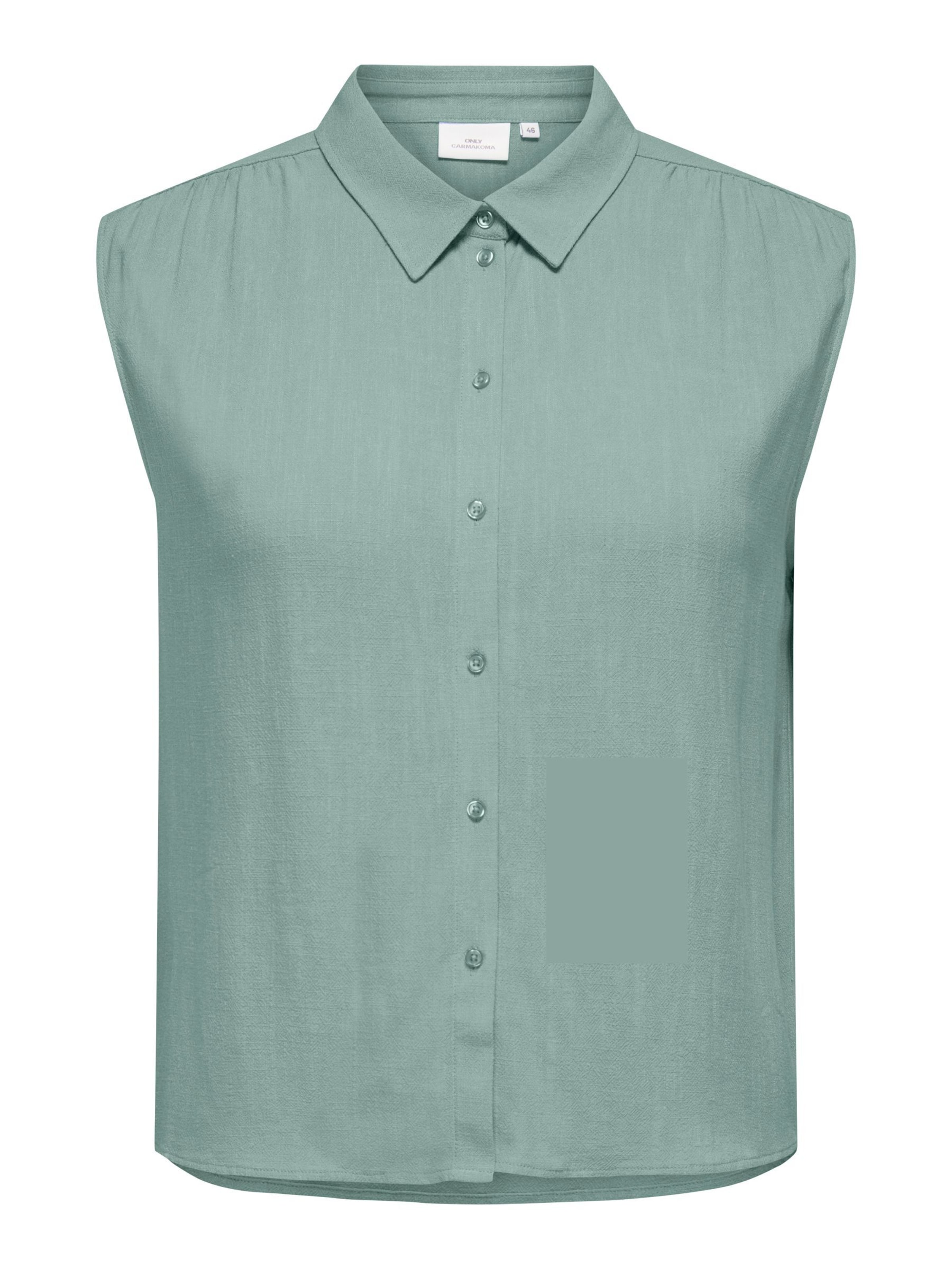 Camicia da donna 'CARSiesta' di ONLY Carmakoma in verde: frontale