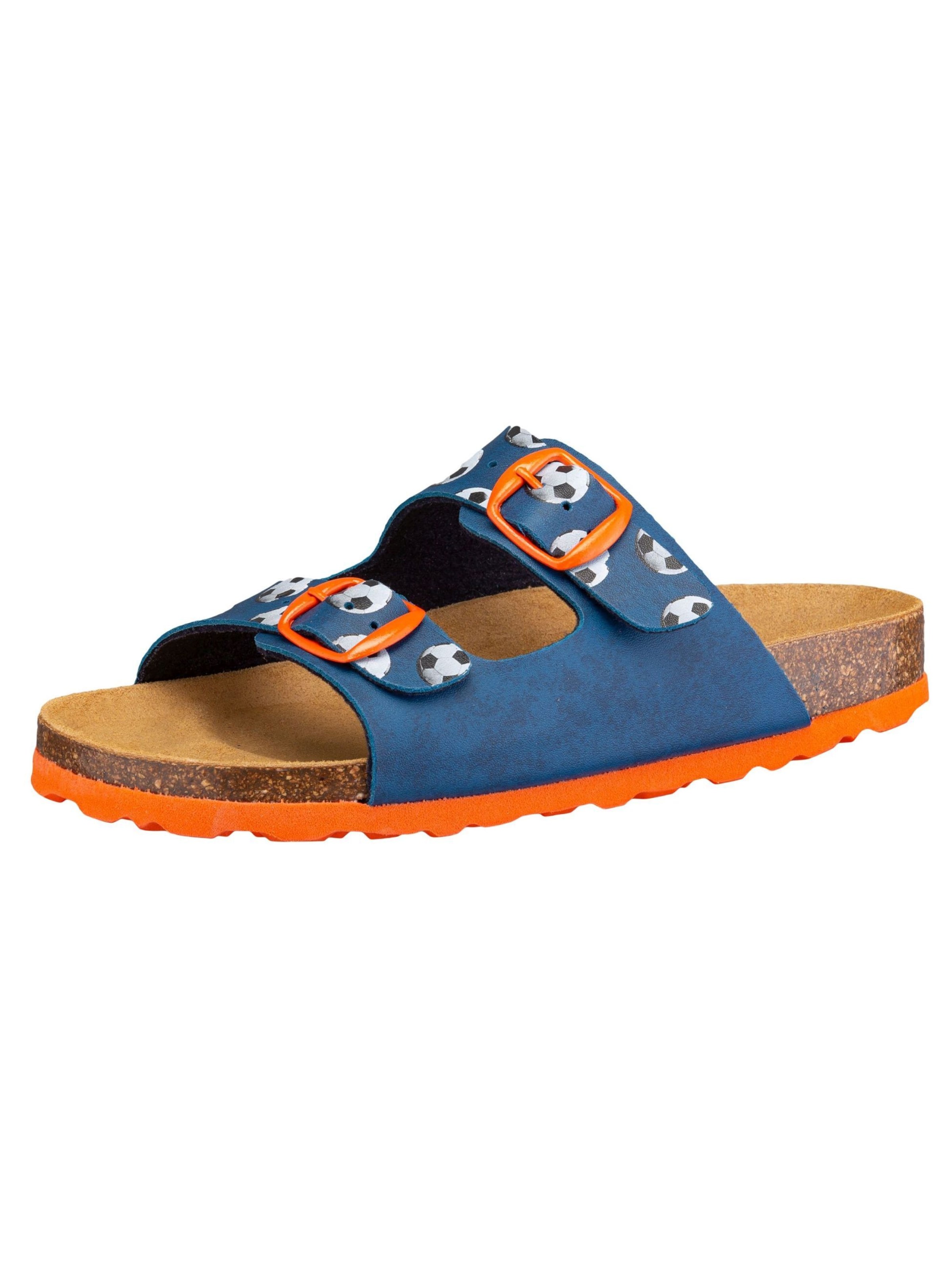 LICO Pantolette 'Bioline' in Blau: Vorderseite