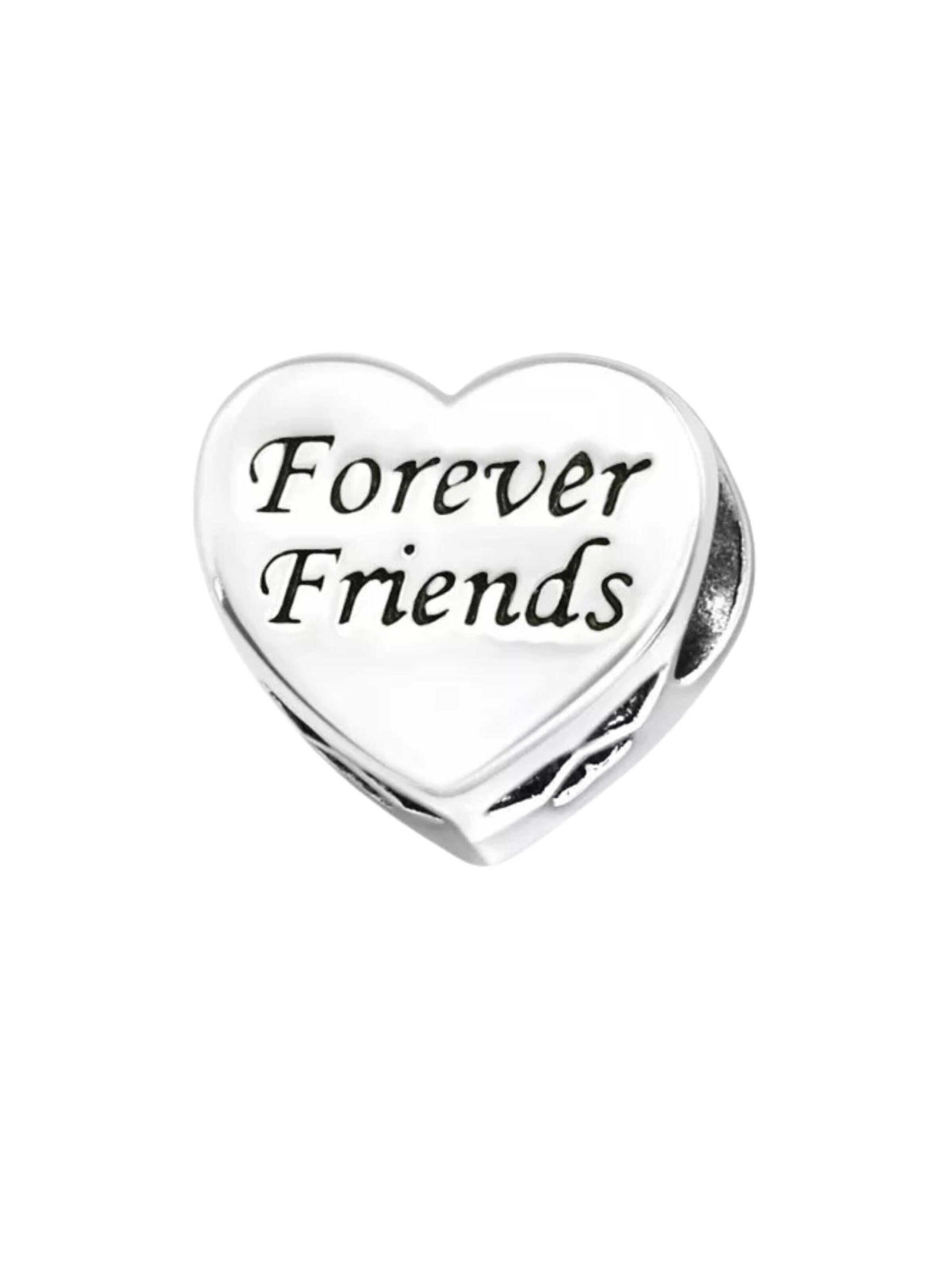 Pendentif 'Silberherz-Perle "Ewige Freunde" mit Kristall' Maxte en blanc