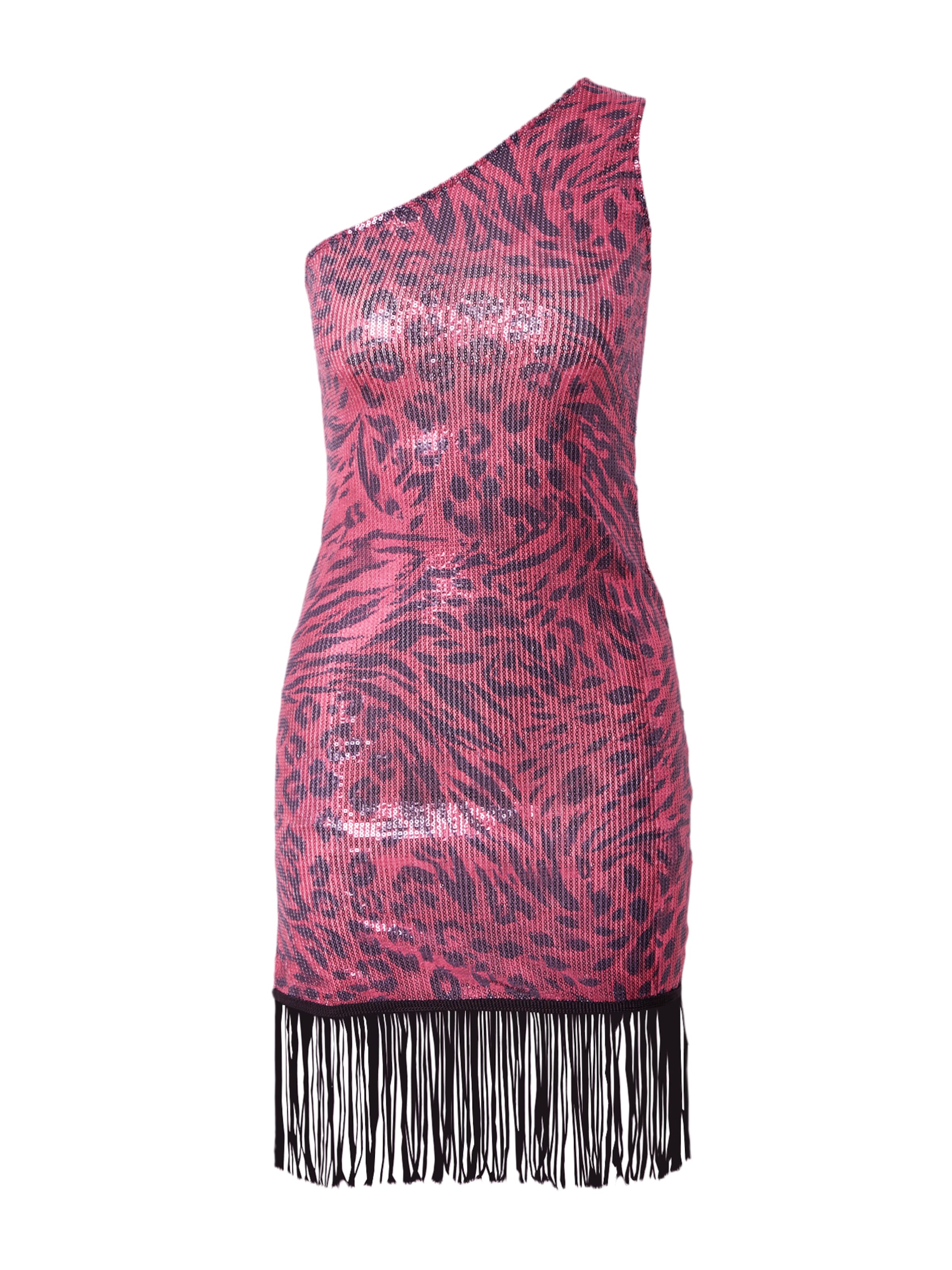 Nasty Gal Коктейльное платье в Ярко-розовый: спереди