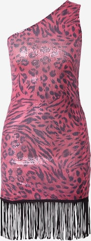 Nasty Gal Коктейльное платье в Ярко-розовый: спереди